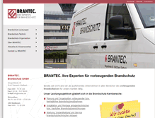 Tablet Screenshot of brantec-brandschutz.de